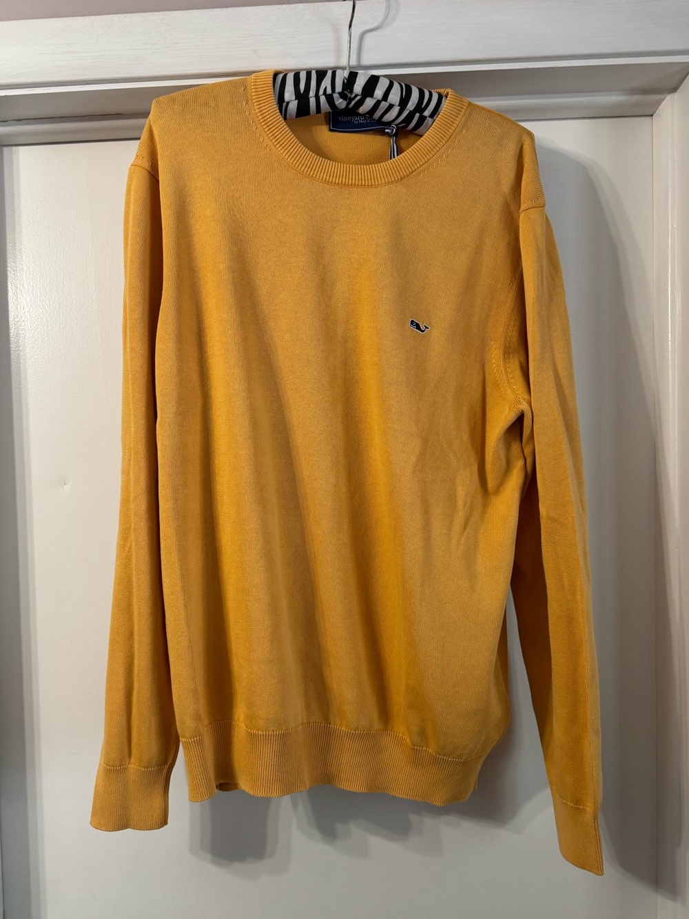 Vineyard Vines Men's Orange Crewneck Sweater